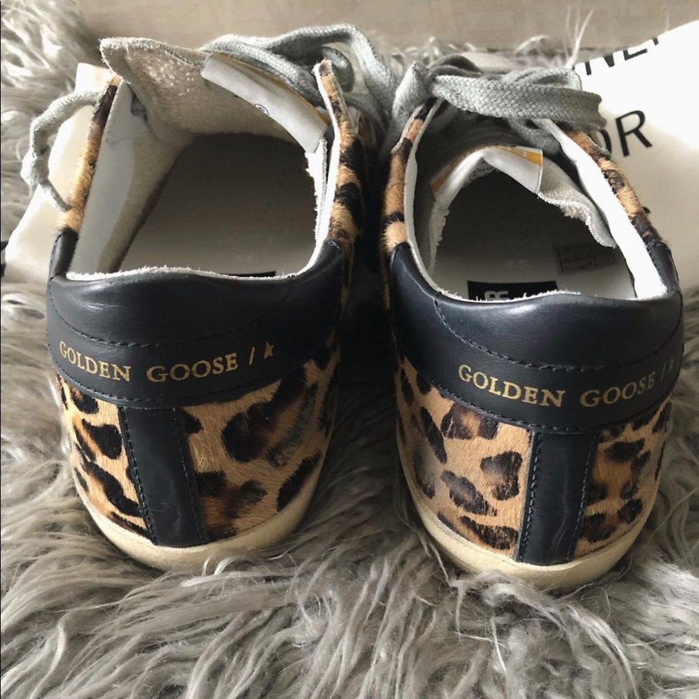 NEW Golden Goose Leopard Calf Hair Superstar - Picture 4 of 4